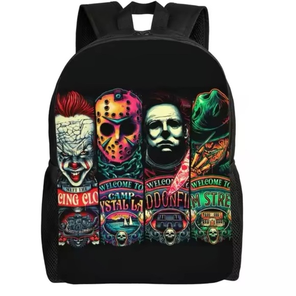 Pennywise Michael Myers Horror Jason Freddy Kruger Friday The 13th Backpack